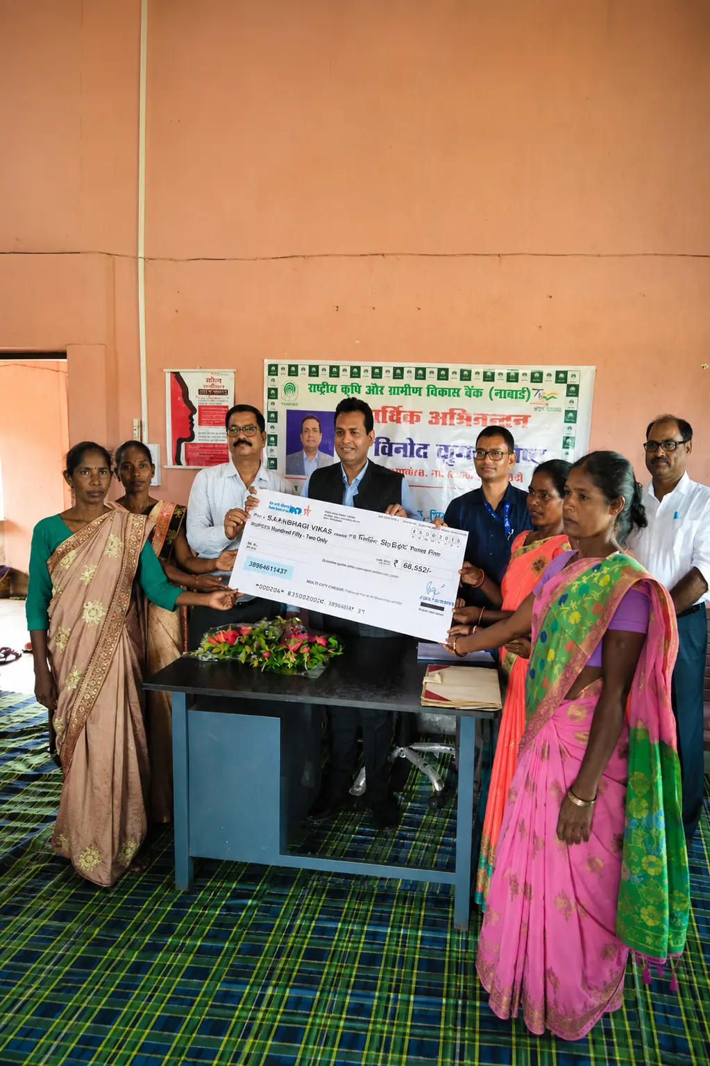 <b>Sahbhagi Vikas</b> field team working with farmers in Simdega